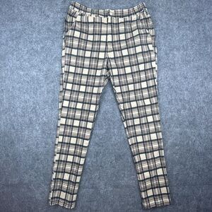 Urban Outfitters Pants Women Large Tan Plaid Taper Grandpa Academia Preppy Retro
